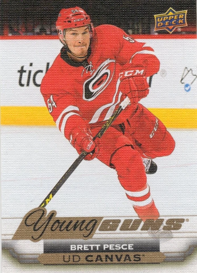 2015/16 BRETT PESCE UPPER DECK YOUNG GUNS CANVAS ROOKIE #C226 HURRICANES!    dm - Image 1 of 1
