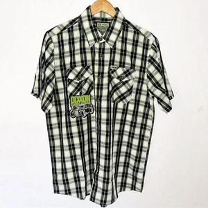 NWT Dixxon Flannel Company The Deuce Shirt Men's L Plaid Bamboo Green Button Up - Picture 1 of 6