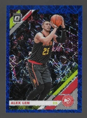 Alex Len 2019-20 Donruss Optic #32 Blue Velocity Prizm SP ( Hawks ) - Image 1 of 2