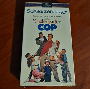 NEW SEALED Kindergarten Cop VHS Factory Sealed Watermarked Arnold Schwarzenegger - Picture 1 of 3