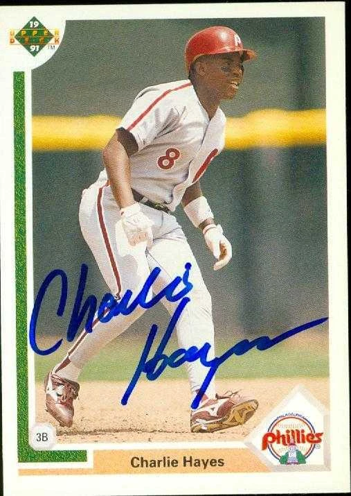 Charlie Hayes autographed Baseball Card (Phillies) 1991 Upper Deck #269 - Image 1 of 1