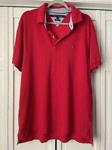 EUC Tommy Hilfiger Men's Res Short Sleeve Classic Fit Golf Polo Shirt Size L