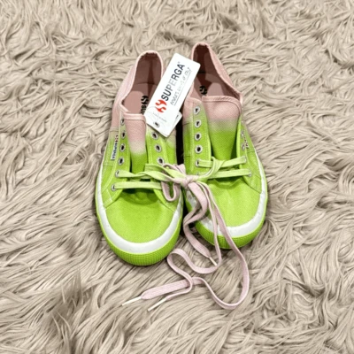 NWT Superga pink and green sneakers size 8.5 - Image 1 of 4