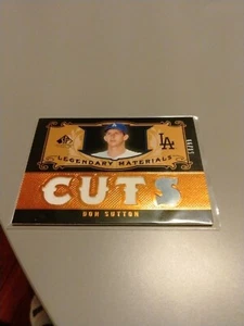 2007 SP Legendary Cuts Materials TRIPLE GU JERSEY #RD /99 Don Sutton #LM-DS HOF - Picture 1 of 2