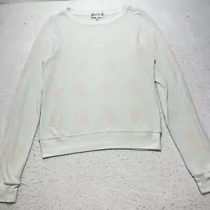 WildFox Women's Small Crewneck Pullover Boats + Stars Blue Sweatshirt Top - Picture 1 of 12
