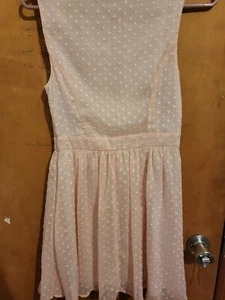 Forever 21 Juniors Pink Fit & Flare Dress Sleeveless Size Small - Picture 1 of 5