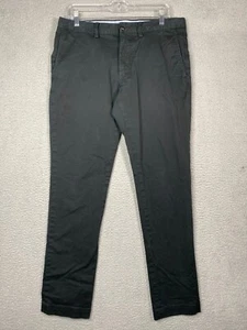 Polo Ralph Lauren Chino Pants Mens 34x33 Black Slim Straight Fit Twill - Picture 1 of 16