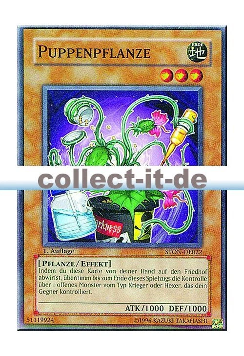 Yugioh STON-DE022 Puppenpflanze 1. Auflage - Bild 1 von 1