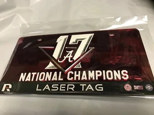 Alabama Crimson Tide NCAA Rico National Champions Laser Tag License Plate - Picture 1 of 2