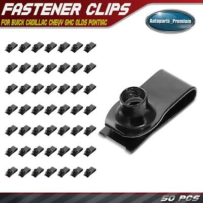 50x M8-1.25 Panel Range Fastener Clips for Buick Cadillac Chevy GMC Olds Pontiac - Image 1 of 4