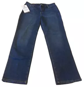 Bandolino women's Mandie Jeans 8 Petite Short Luxe 360 Strech Straight Blue - Picture 1 of 6
