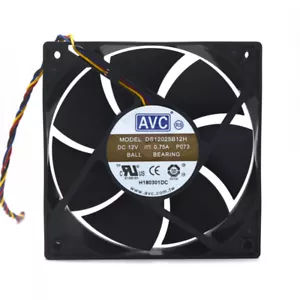 AVC DS12025B12H 120 mm * 25 mm 12 V 0,75 A ventola PWM ad alto flusso d'aria doppia sfera 104 CFM - Foto 1 di 4