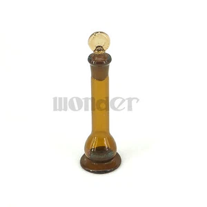5ml Brown Lab Volumetric Flask Measuring Borosilicate Glass With Stopper Base - Picture 1 of 4