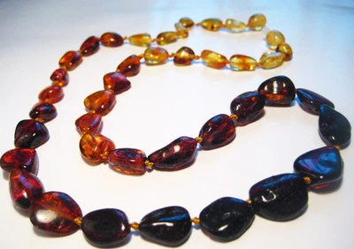 ORIGINALE AMBRA BALTICA COLLANA 50cm.  - Immagine 1 di 2