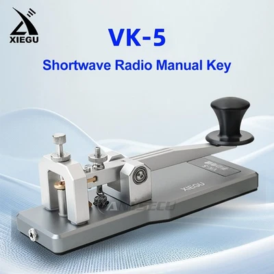 Xiegu VK-5 Shortwave Radio Manual Electric Key Morse Code Aluminum Alloy Base - Image 1 of 4