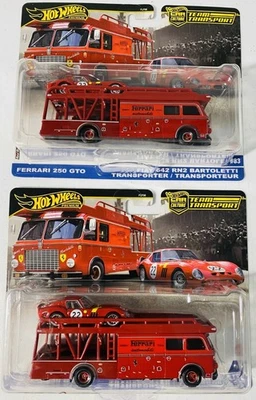 Hot Wheels Ferrari Team Transport 250 GTO & Fiat 642 Bartoletti Hauler LOT Of 2 - image 1 of 2