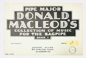 Vintage Pfeife Major's Donald Macleod's Dudelsack Musik Sammlung Buch 1 - Bild 1 von 7