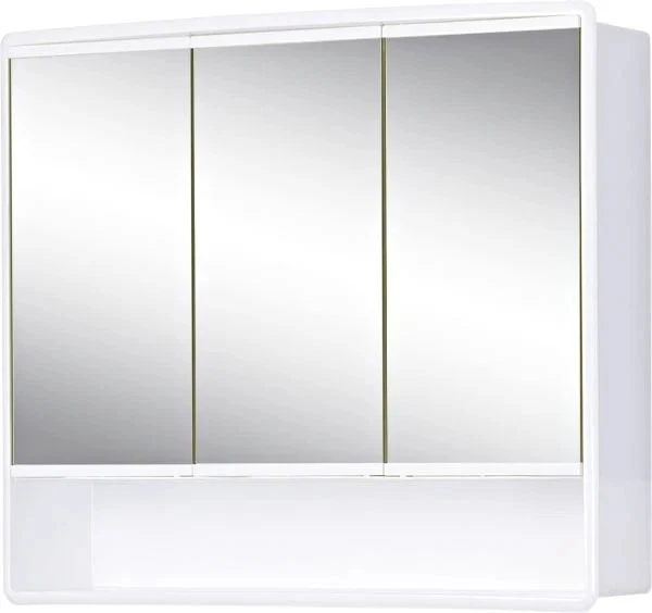 Badezimmer Medizin-Spiegelschrank Aus Kunststoff – 40,6 X 55,9 Cm, Schwarz, Mit 2 Verstellbaren Regalen
