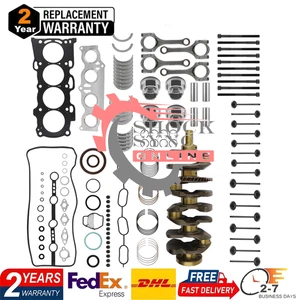 2AZFE 2AZ 2.4L Engine Rebuild Overhaul Kit For Toyota Camry Corolla Scion tC xB - Picture 1 of 15