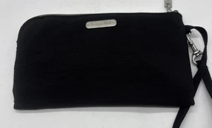 BAGGALLINI Negro Nylon Muñequera Bolsa Cartera sin asas Cartera Bolso de mano RFID Para mujer - Imagen 1 de 6