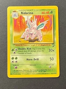 Pokémon TCG Nidorino Base Set 2 54/130 Regular Unlimited Uncommon Vintage - Bild 1 von 2