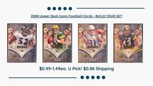 2008 Upper Deck Icons Football. You Pick. Build your Set! - Picture 1 of 43