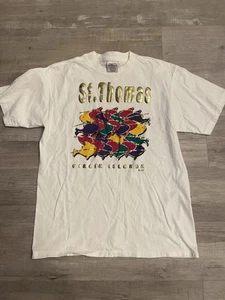 VTG St. Thomas Virgin Islands T-shirt Souvenir Single Stitch - Picture 1 of 3