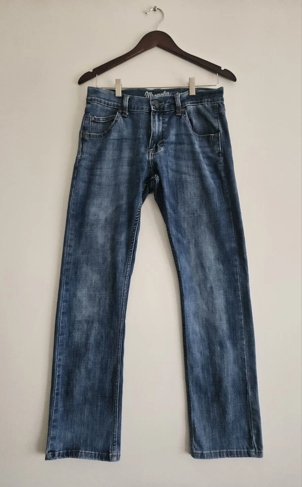 Pantalones de mezclilla Wrangler retro ajustados calce recto para hombre 30X32 Foto 1 de 4