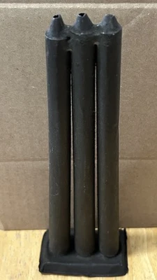 Antique Primitive Metal Tin Colonial 3 Slot Tapered 10in Candle Mold - Image 1 of 4