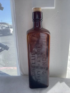 Botella Pond's Bitters Pond's Kidney And Liver Bitters Chicago, ILLINOIS, ENFERMO, IL - Imagen 1 de 7