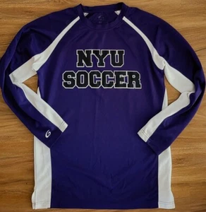 NYU Soccer Long Sleeve Active Shirt S new york university violets - Team Issue? - Picture 1 of 2