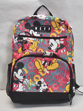 Neff x Disney Mickey Cover Shot 2.0 Backpack Pink & Teal 18" School Travel NWT