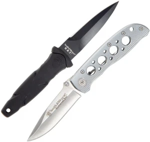 Smith & Wesson Extreme Ops & HRT Fixed Blade & Folding Knife Set 1105619 - Picture 1 of 3