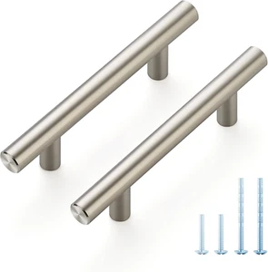 JOY DECOR 10 Pack 6 Inch Cabinet Pulls with 3.75 Inch Hole Center Stainless - Picture 1 of 12
