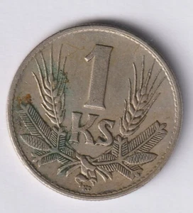 SLOVAKIA  1940 1 Koruna Coin, CIRCULATED, VF - Picture 1 of 2