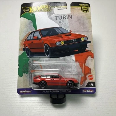 Красная Alfa Romeo GTV6 3.0 Hot Wheels Premium 2024 HW Car Culture World Tour 1:5 - Изображение 1 из 4