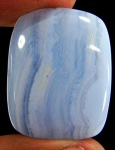 Piedra preciosa de ágata de encaje azul natural de 40,90 quilates piedra de envoltura de alambre de cabujón - 20551 - Imagen 1 de 3