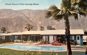 Postal Palm Springs CA ""Dinah Shore's Palm Springs Home"" California - Imagen 1 de 2
