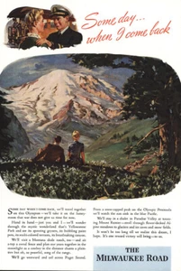 1944 Milwaukee Road: Some Day When I Come Back Vintage Print Ad - Picture 1 of 1