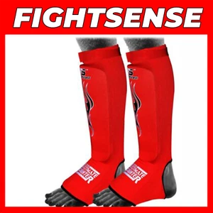 FIGHTSENSE Shin Instep Protectors,Leg Pads,Guards Pads Boxing, MMA, Muay Thai - Picture 1 of 3