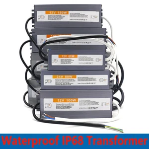 LED Driver 400W Transformer Power Supply Waterproof IP68 AC 90V-250V to 12V 24V - Picture 1 of 48