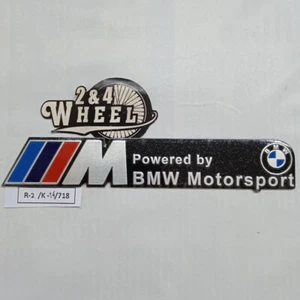BMW M3 Logo Emblema Insignias Accesorios Impulsado por BMW Motorsport NUEVO - Imagen 1 de 4