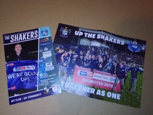 Bury V Port Vale 4/5/19 Programme &Poster Last League Game Signed VERY RARE - Picture 1 of 5