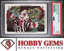 BEETLEJUICE PSA 7 1990 Dart Flipcards Beetlejuice Sticker 16