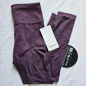 Lululemon Wunder Train Mesh HR Tight 25” GPTH Grape Thistle Women's Size 6 - Picture 1 of 7