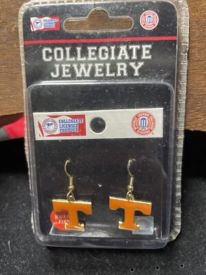 Tennessee Volunteers Pierced Dangle Logo Earrings Licensed Product NIB 1134 - Image 1 of 4