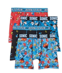 SONIC Youth Boys All Over Print 4 Pack Boxer Briefs - Picture 1 of 1