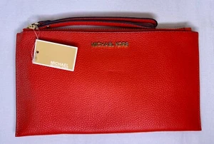 NWT Michael Kors Mandarin Jet Set Large Zip Clutch Wristlet - Picture 1 of 4