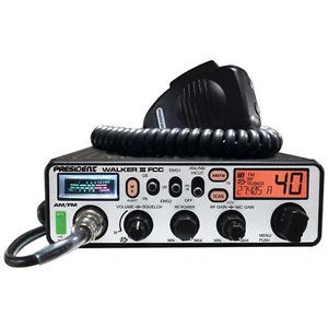 President Walker III FCC 40 Channels AM/FM CB Radio with Frequencies Display - Picture 1 of 1