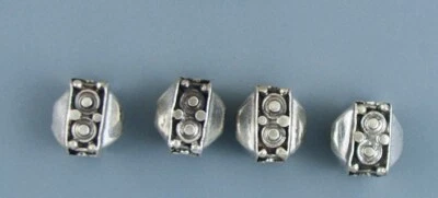 CUENTAS DE PLATA DE LEY BALI - 4 CUENTAS Foto 1 de 4